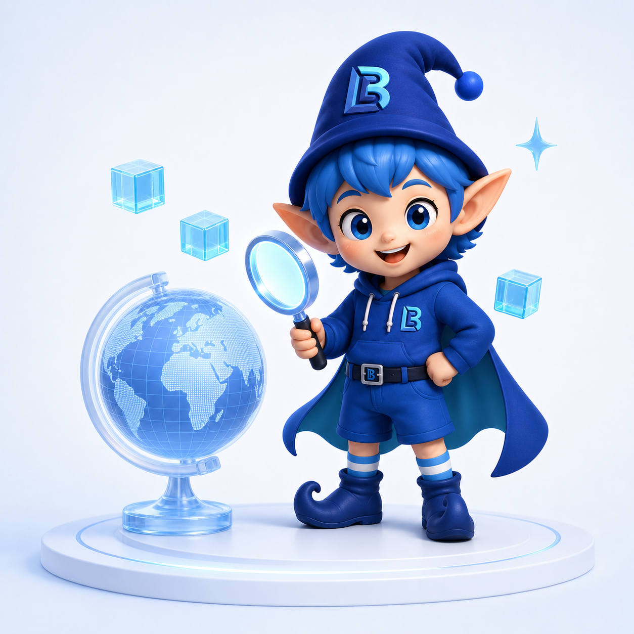 蓝精灵 GEO 全球增长导航员